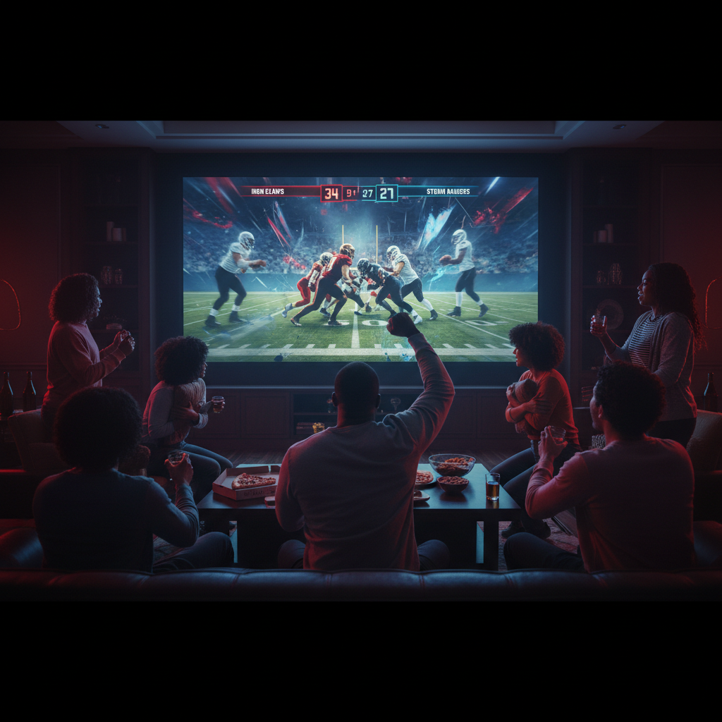 fans watching football at home onnantv