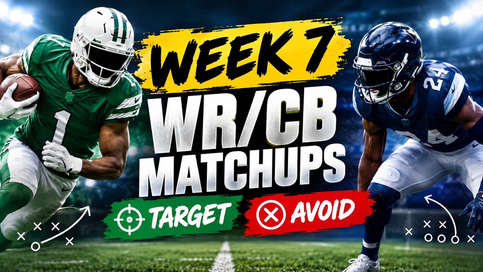 16 - Week 7 WR/CB Matchups: Fantasy Football Players to Target and Avoid — image 1