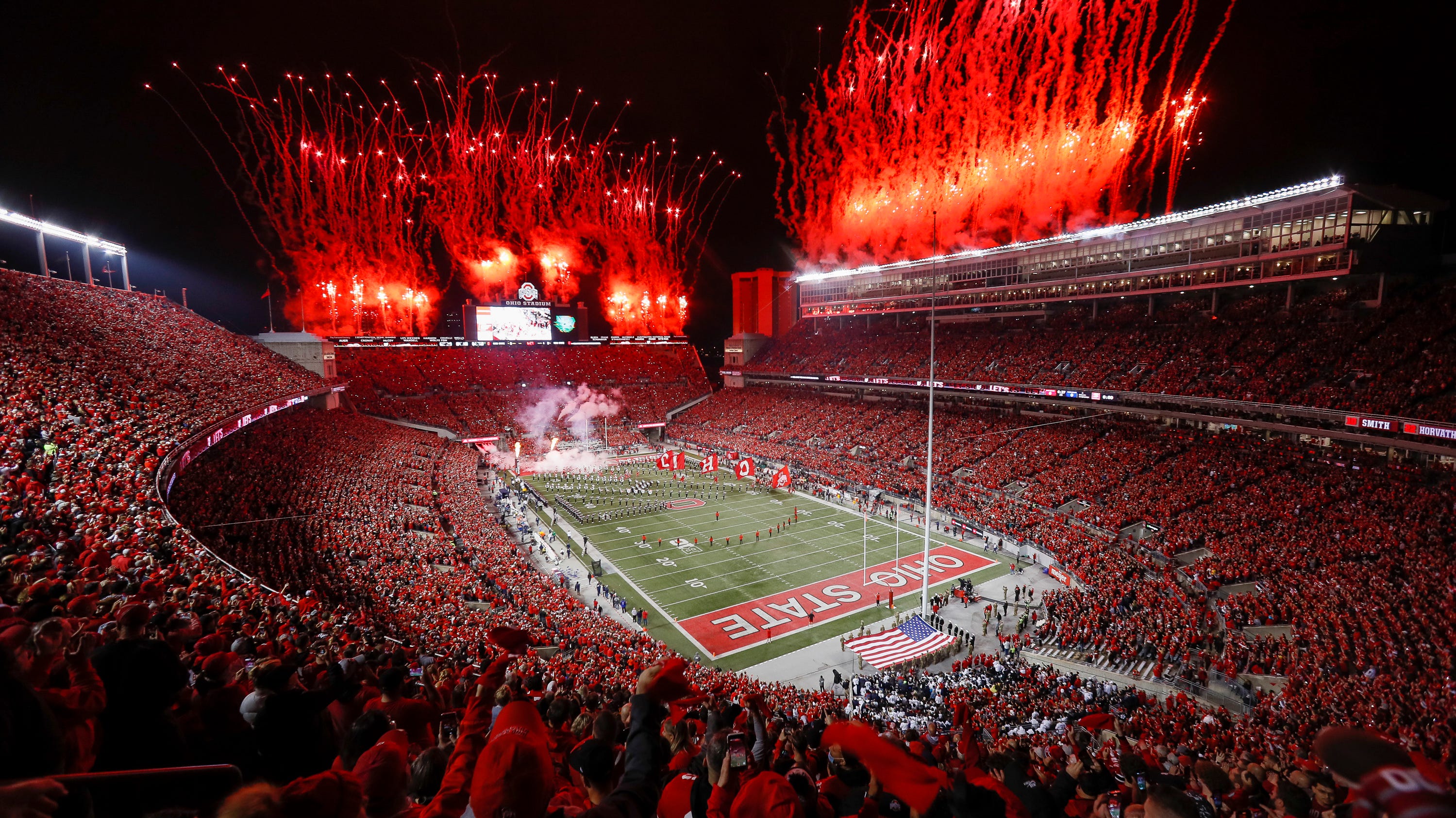 College football playoff game played at a campus stadium