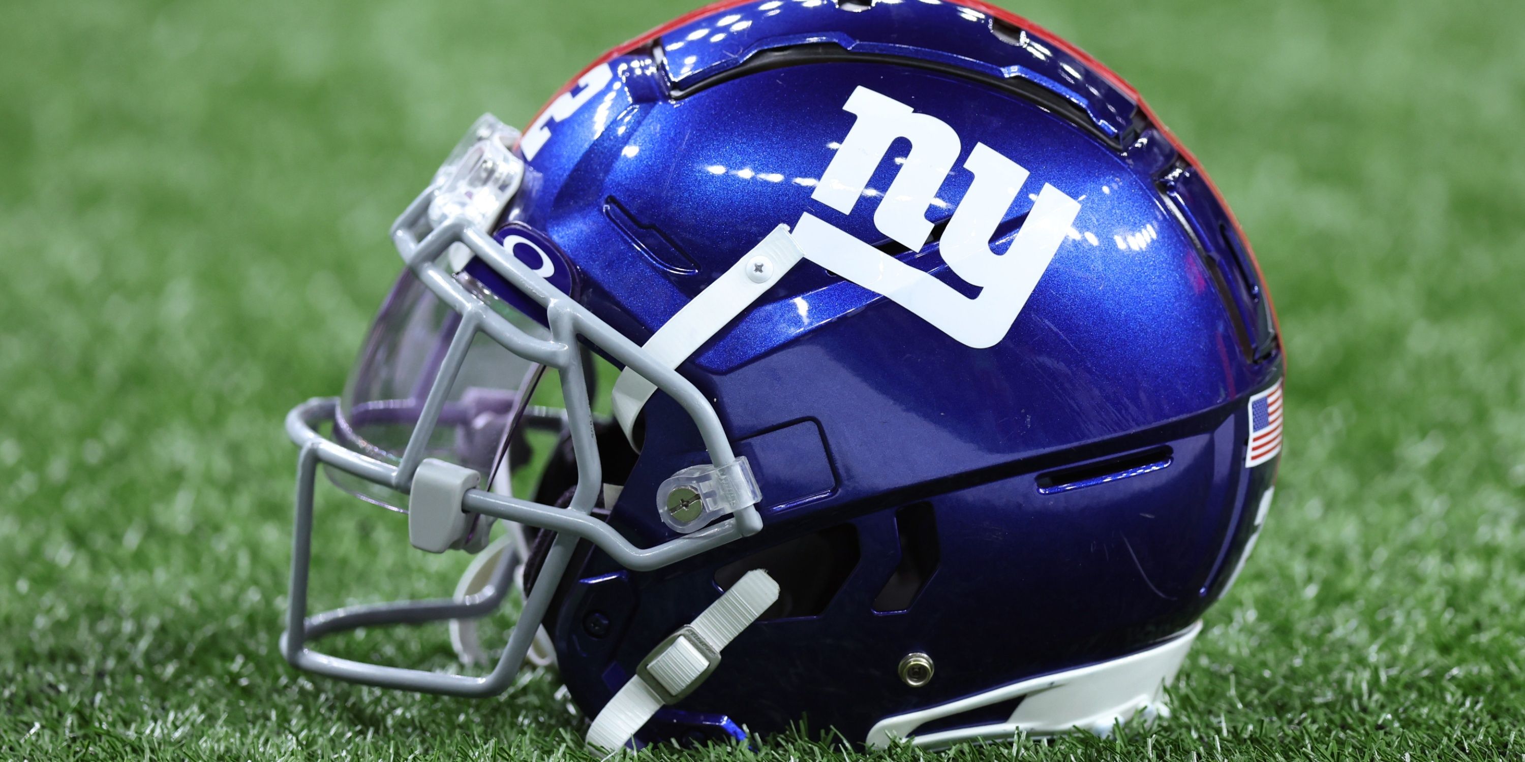 Close-up of an American football helmet used as protective equipment