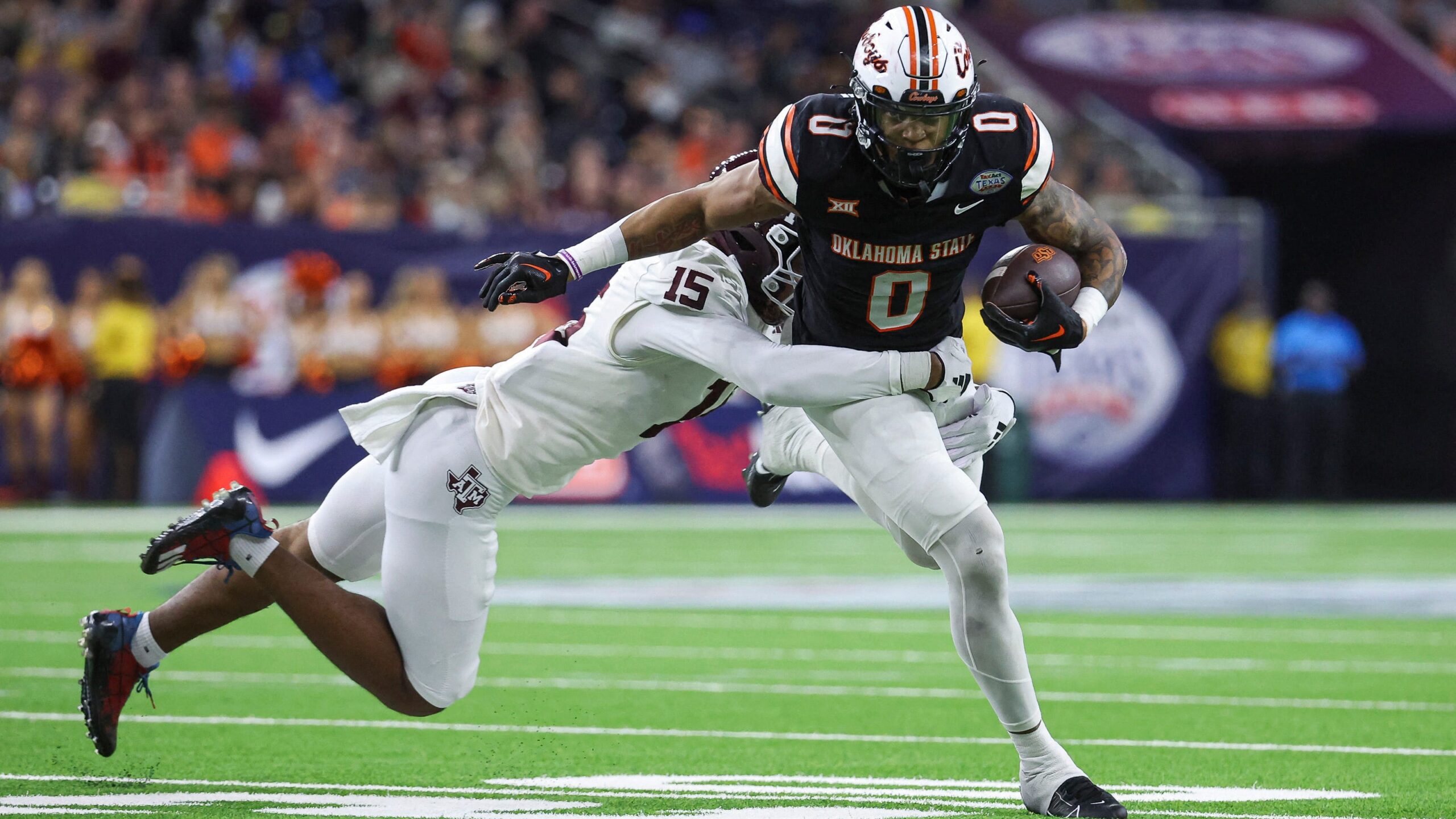 American football prospects preparing for the professional draft
