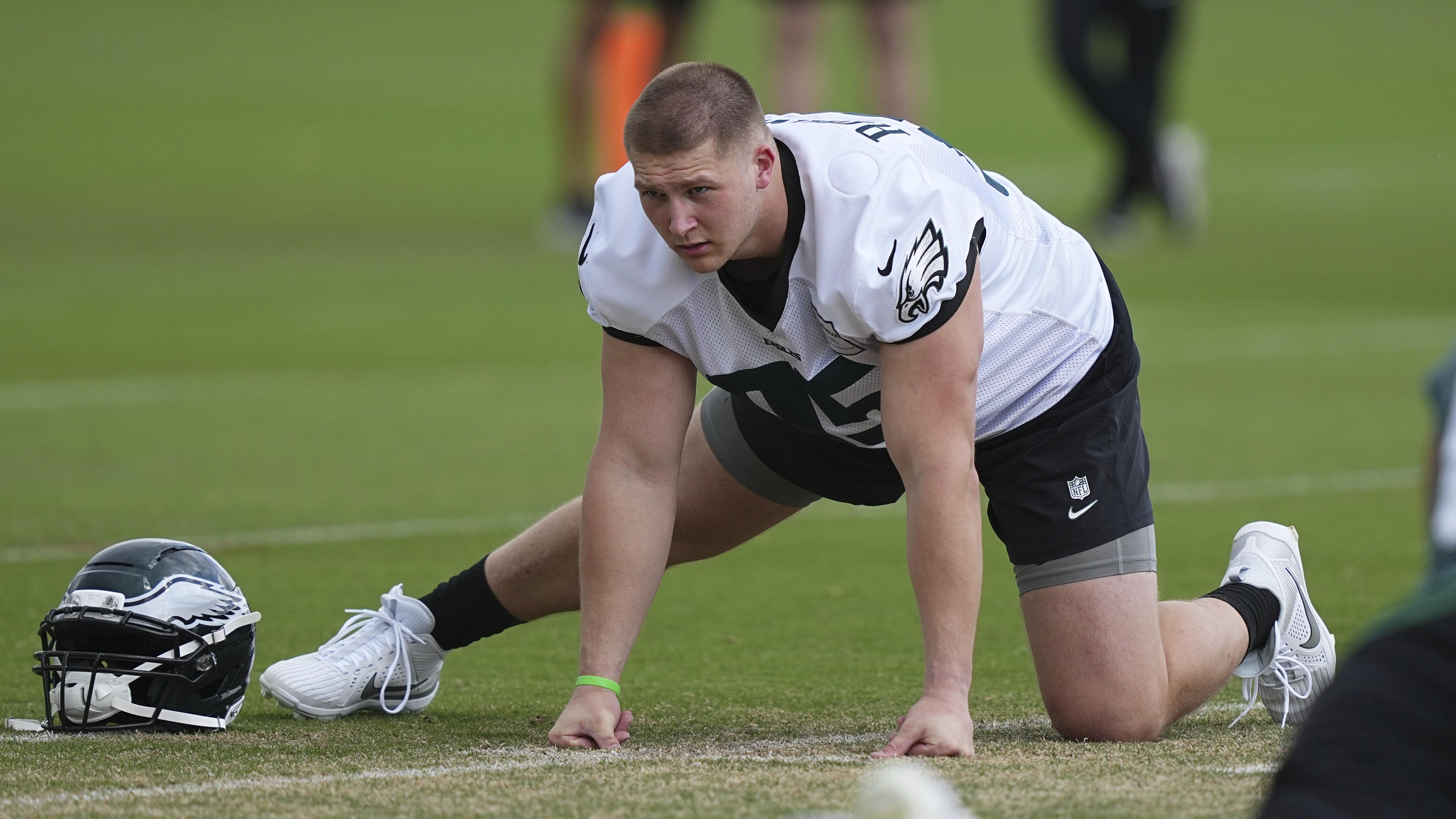 NFL rookies at training camp after the draft