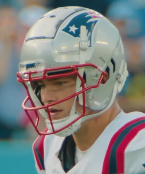 Drake Maye playing for New England